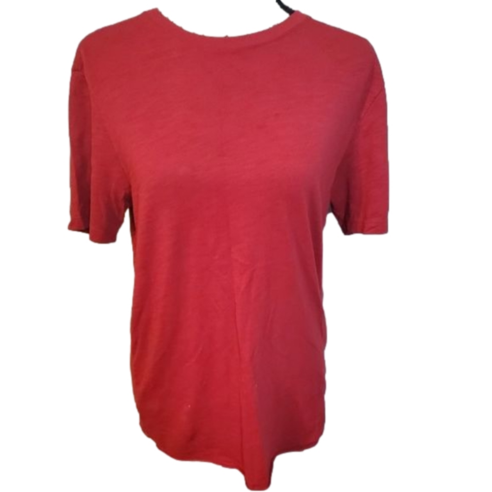 Route 66 Red Crew Neck Short Sleeve T-Shirt Small